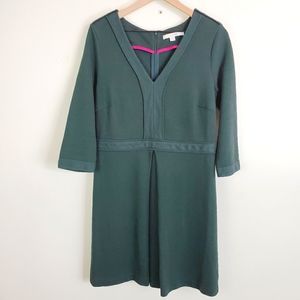 Boden Dark Green Mercer Textured Dress